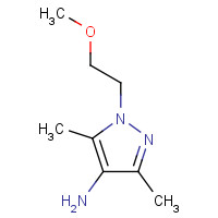 1152839-38-7 1-(2-methoxyethyl)-3,5-dimethylpyrazol-4-amine chemical structure