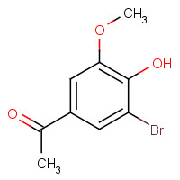 103653-14-1 1-(3-bromo-4-hydroxy-5-methoxyphenyl)ethanone chemical structure