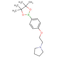 656257-46-4 1-[2-[4-(4,4,5,5-tetramethyl-1,3,2-dioxaborolan-2-yl)phenoxy]ethyl]pyrrolidine chemical structure