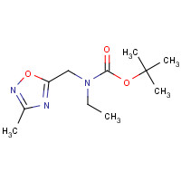 1376437-03-4 tert-butyl N-ethyl-N-[(3-methyl-1,2,4-oxadiazol-5-yl)methyl]carbamate chemical structure