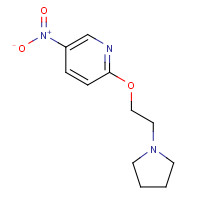 945720-39-8 5-nitro-2-(2-pyrrolidin-1-ylethoxy)pyridine chemical structure