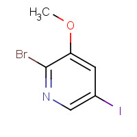 1131335-43-7 2-bromo-5-iodo-3-methoxypyridine chemical structure