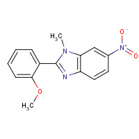 863771-22-6 2-(2-methoxyphenyl)-1-methyl-6-nitrobenzimidazole chemical structure
