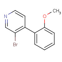 1374665-32-3 3-bromo-4-(2-methoxyphenyl)pyridine chemical structure