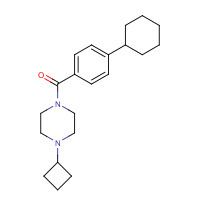 1000405-03-7 (4-cyclobutylpiperazin-1-yl)-(4-cyclohexylphenyl)methanone chemical structure