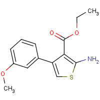 312289-23-9 ethyl 2-amino-4-(3-methoxyphenyl)thiophene-3-carboxylate chemical structure