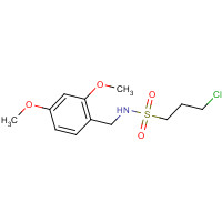1391077-87-4 3-chloro-N-[(2,4-dimethoxyphenyl)methyl]propane-1-sulfonamide chemical structure