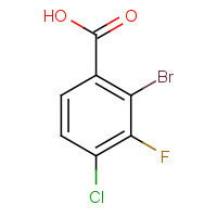 170108-06-2 2-bromo-4-chloro-3-fluorobenzoic acid chemical structure