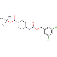 1613513-91-9 tert-butyl 4-[(3,5-dichlorophenyl)methoxycarbonylamino]piperidine-1-carboxylate chemical structure