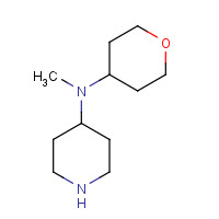 933737-39-4 N-methyl-N-(oxan-4-yl)piperidin-4-amine chemical structure