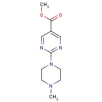 1035270-94-0 methyl 2-(4-methylpiperazin-1-yl)pyrimidine-5-carboxylate chemical structure