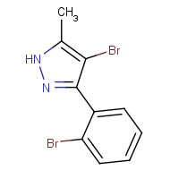 1239128-43-8 4-bromo-3-(2-bromophenyl)-5-methyl-1H-pyrazole chemical structure
