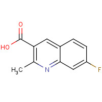 879361-44-1 7-fluoro-2-methylquinoline-3-carboxylic acid chemical structure