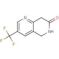 624734-25-4 3-(trifluoromethyl)-6,8-dihydro-5H-1,6-naphthyridin-7-one chemical structure