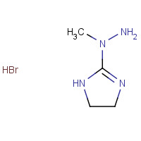 55959-80-3 1-(4,5-dihydro-1H-imidazol-2-yl)-1-methylhydrazine;hydrobromide chemical structure