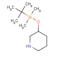 154544-53-3 tert-butyl-dimethyl-piperidin-3-yloxysilane chemical structure