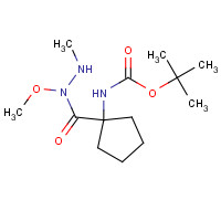 851726-73-3 tert-butyl N-[1-[methoxy(methylamino)carbamoyl]cyclopentyl]carbamate chemical structure