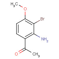 923289-30-9 1-(2-amino-3-bromo-4-methoxyphenyl)ethanone chemical structure