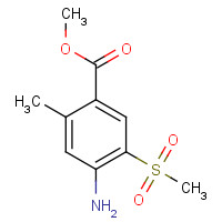 190368-28-6 methyl 4-amino-2-methyl-5-methylsulfonylbenzoate chemical structure
