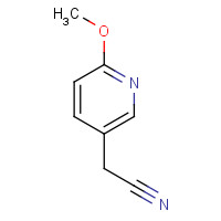 154403-85-7 2-(6-methoxypyridin-3-yl)acetonitrile chemical structure