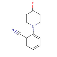 120807-28-5 2-(4-oxopiperidin-1-yl)benzonitrile chemical structure