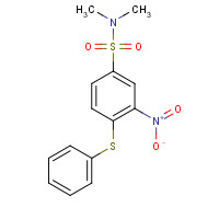83472-52-0 N,N-dimethyl-3-nitro-4-phenylsulfanylbenzenesulfonamide chemical structure