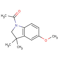 74492-52-7 1-(5-methoxy-3,3-dimethyl-2H-indol-1-yl)ethanone chemical structure