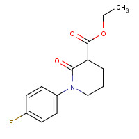 960299-42-7 ethyl 1-(4-fluorophenyl)-2-oxopiperidine-3-carboxylate chemical structure