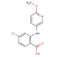 6626-07-9 4-chloro-2-[(6-methoxypyridin-3-yl)amino]benzoic acid chemical structure