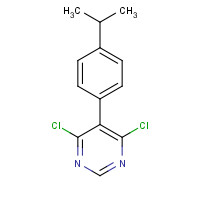 146533-34-8 4,6-dichloro-5-(4-propan-2-ylphenyl)pyrimidine chemical structure