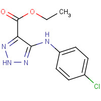 28924-63-2 ethyl 5-(4-chloroanilino)-2H-triazole-4-carboxylate chemical structure