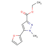 104296-35-7 ethyl 5-(furan-2-yl)-1-methylpyrazole-3-carboxylate chemical structure