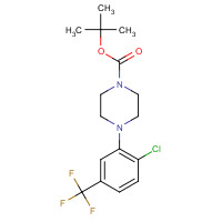 1121600-05-2 tert-butyl 4-[2-chloro-5-(trifluoromethyl)phenyl]piperazine-1-carboxylate chemical structure