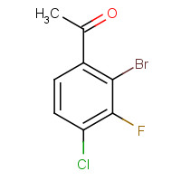 1187648-05-0 1-(2-bromo-4-chloro-3-fluorophenyl)ethanone chemical structure