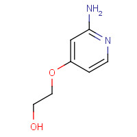 1313726-72-5 2-(2-aminopyridin-4-yl)oxyethanol chemical structure