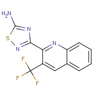 1179360-73-6 3-[3-(trifluoromethyl)quinolin-2-yl]-1,2,4-thiadiazol-5-amine chemical structure