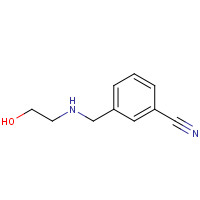1039834-76-8 3-[(2-hydroxyethylamino)methyl]benzonitrile chemical structure
