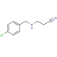 62675-34-7 3-[(4-chlorophenyl)methylamino]propanenitrile chemical structure