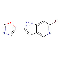 1400287-59-3 5-(6-bromo-1H-pyrrolo[3,2-c]pyridin-2-yl)-1,3-oxazole chemical structure