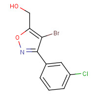 1158735-43-3 [4-bromo-3-(3-chlorophenyl)-1,2-oxazol-5-yl]methanol chemical structure