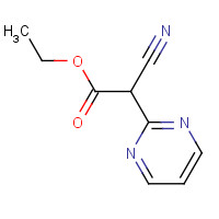 65364-63-8 ethyl 2-cyano-2-pyrimidin-2-ylacetate chemical structure