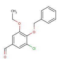 834907-52-7 3-chloro-5-ethoxy-4-phenylmethoxybenzaldehyde chemical structure
