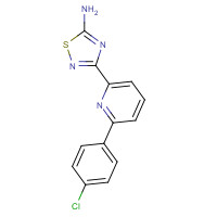 1179362-85-6 3-[6-(4-chlorophenyl)pyridin-2-yl]-1,2,4-thiadiazol-5-amine chemical structure