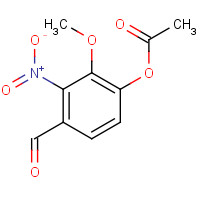 2698-69-3 (4-formyl-2-methoxy-3-nitrophenyl) acetate chemical structure