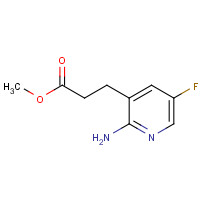 1228665-99-3 methyl 3-(2-amino-5-fluoropyridin-3-yl)propanoate chemical structure