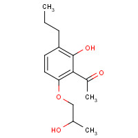 58974-96-2 1-[2-hydroxy-6-(2-hydroxypropoxy)-3-propylphenyl]ethanone chemical structure