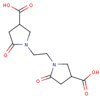 2761-13-9 1-[2-(4-carboxy-2-oxopyrrolidin-1-yl)ethyl]-5-oxopyrrolidine-3-carboxylic acid chemical structure