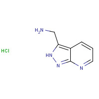 1313725-96-0 2H-pyrazolo[3,4-b]pyridin-3-ylmethanamine;hydrochloride chemical structure