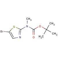1314095-64-1 tert-butyl N-(5-bromo-1,3-thiazol-2-yl)-N-methylcarbamate chemical structure