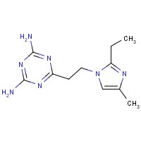 50729-78-7 6-[2-(2-ethyl-4-methylimidazol-1-yl)ethyl]-1,3,5-triazine-2,4-diamine chemical structure
